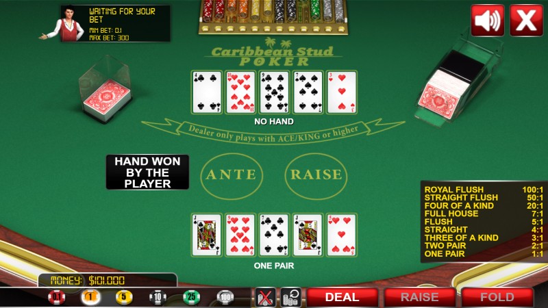 Rinh Jackpot khổng lồ cùng Caribbean Stud Poker